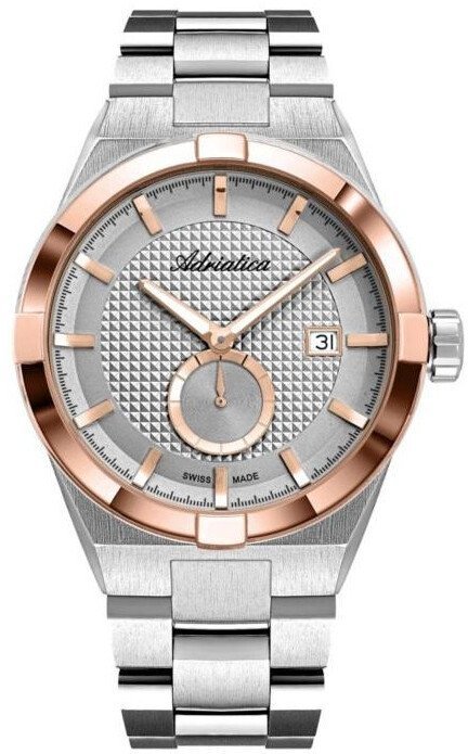 Zegarek męski Adriatica A8336.R1R7Q srebrny