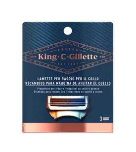 Wkłady wymienne do golarki Gillette King Neck Razor Blades 3 szt (7702018545353) - Maszynki do golenia i wkłady - miniaturka - grafika 1