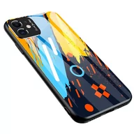 Szkła hartowane na telefon - Huawei Color Glass Case etui pokrowiec nakładka ze szkła hartowanego z osłoną na aparat P30 Lite pattern 1 - miniaturka - grafika 1