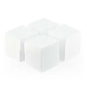 Kosmetyczne akcesoria jednorazowe - Perforowane waciki bezpyłowe do paznokci AlleMed 5x5 cm 500 szt - miniaturka - grafika 1