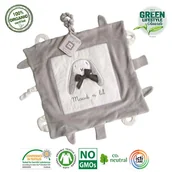 Maskotki i pluszaki - Maud N Lil Maud N Lil Luxury Soft Play Blankie Organiczny Mięciutki Kocyk Przytulanka z Gryzakami - miniaturka - grafika 1