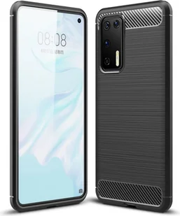 Huawei Etui na telefon komórkowy Etui TPU Etui ochronne Etui na telefon komórkowy Zderzak Carbon Optic Shell, Kolor: Szary, Wybierz model: Huawei P20 Lite - Etui i futerały do telefonów - miniaturka - grafika 1