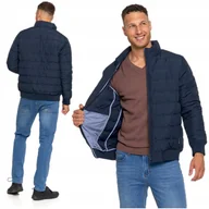 Kurtki męskie - Kurtka Męska Pikowana Bez Kaptura Modna Klasyczna z Ściągaczami MORAJ 3XL - miniaturka - grafika 1