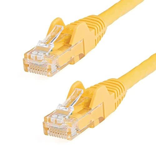 StarTech.com N6PATC3MYL Cat6 kabel sieciowy (3 m, Gigabit RJ45 UTP kabel krosowy, Snagless, osłona ochronna, St/St) żółty