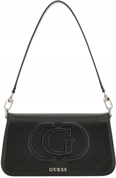GUESS DAMSKA TOREBKA CZARNA Z LOGO NA MAGNESY 1GNA