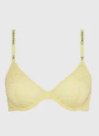 Biustonosze - CALVIN KLEIN BIUSTONOSZ PÓŁUSZTYWNIANY ŻÓŁTY 70D 2A0E2_B* 70D 2_0 TIA - miniaturka - grafika 1