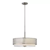 Lampy sufitowe - Jules lampa wisząca nikiel HK-JULES-3P-BN Hinkley - miniaturka - grafika 1