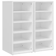 Szafki na buty - vidaXL Szafki na buty, 2 szt., białe, 31,5x35x70 cm, płyta wiórowa - miniaturka - grafika 1