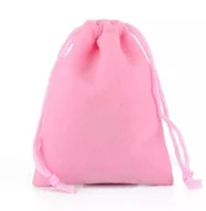 Gry planszowe - Woreczek Materiałowy Na Kości Monety Sakiewka Worek - Kolor:Jasnoróżowy#Wymiary:12 x 15 cm, RGFK - miniaturka - grafika 1