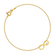 Bransoletki - MYNESS Bransoletka z nieskończonością, rozmiar 18 cm - miniaturka - grafika 1