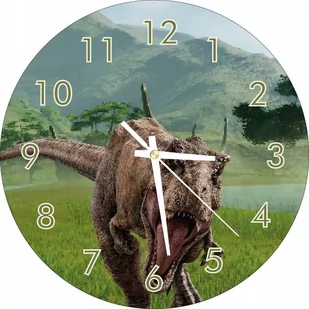 Zegar Ścienny Dla Dzieci Tyranozaur T-Rex 30Cm - Zegary - miniaturka - grafika 1