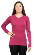Pozostała odzież narciarska - Smartwool Koszulka termoaktywna damska Classic Thermal Merino Base Layer Crew Women różowa S - miniaturka - grafika 1