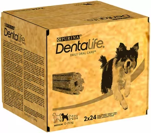Dentalife Purina Dentalife codzienna pielęgnacja zębów dla średnich psów - 48 sztuk (16 x 69 g) - Przysmaki dla psów - miniaturka - grafika 1