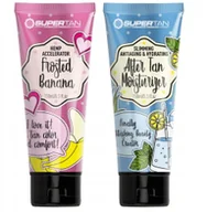Balsamy i kremy do opalania - SUPERTAN FROSTED BANANA 1x PRZYSPIESZACZ OPALANIA 150ml + Balsam After Tan 150ml - miniaturka - grafika 1