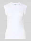 Koszulki i topy damskie - Top o kroju slim fit z detalem z logo model 'Tonda' - miniaturka - grafika 1