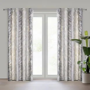 ZASŁONA GOTOWA SOFI 135 X 250 CM SREBRNY EUROFIRANY - Zasłony - miniaturka - grafika 1