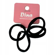 Ozdoby do włosów - Zestaw gumek bez łączeń czarny, 4 szt. - miniaturka - grafika 1