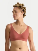 Biustonosze - Sloggi Biustonosz bezfiszbinowy Zero Feel 10217729 Pomarańczowy - miniaturka - grafika 1