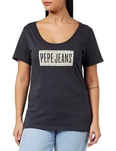 Pepe Jeans Damska bluzka o regularnym kroju SUSAN, 999 czarny, L - Bluzki damskie - miniaturka - grafika 1