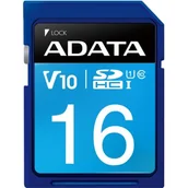 Karty pamięci - ADATA SDHC Class 10 16GB (ASDH16GUICL10-R) - miniaturka - grafika 1