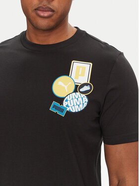 puma Męskie T-Shirt Puma SPORTSTYLE-684829 01 Czarny