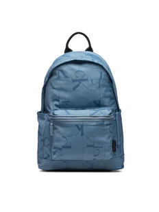 Calvin Klein Jeans Plecak City Grid IU0IU00647 Niebieski - Plecaki szkolne i tornistry - miniaturka - grafika 1