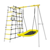 Place zabaw - Małpiszon, plac zabaw do ogrodu Done - leżak huśtawka - miniaturka - grafika 1