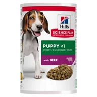 Mokra karma dla psów - Hill's Science Plan Karma mokra dla szczeniąt Wołowina 12x370 g - miniaturka - grafika 1