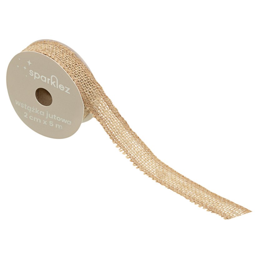 SPARKLEZ Wstążka jutowa 2cm 5m