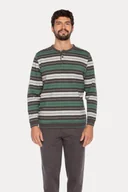 Piżamy męskie - Piżama męska SEBASTIAN XXL Zielony - miniaturka - grafika 1