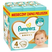 Pieluchy - Pampers Pieluszki Premium Care 4, 9-14 kg, 174 szt. - miniaturka - grafika 1