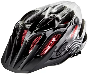 Alpina FB JR. 2.0 kask rowerowy dziecięcy - Black-White-Red, 50-55 cm (A9678136) - Kaski rowerowe - miniaturka - grafika 1