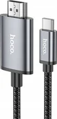 Kable komputerowe i do monitorów - Kabel Hoco HOCO kabel Typ C do HDMI 4K 30Hz UA27 2 m stalowy szary - miniaturka - grafika 1