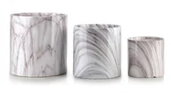 Donice - NEVA MARBLE KOMPLET 3 DONICZEK xL:14Xh15 L:11,5Xh11,5 M:8,5Xh8,5cm - miniaturka - grafika 1