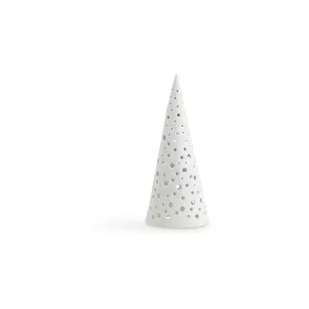 Biały świąteczny świecznik z porcelany kostnej Kähler Design Nobili, wys. 19 cm - Świeczniki - miniaturka - grafika 1