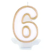Urodziny dla dorosłych - ARPEX Świeczka cyferka nr 6 - miniaturka - grafika 1