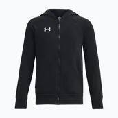 Kurtki i kamizelki sportowe damskie - Bluza dziecięca Under Armour Rival Fleece FZ Hoodie black - miniaturka - grafika 1