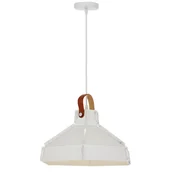 Lampy sufitowe - LAMPA SUFITOWA WISZĄCA LOFT BIAŁA CONA W1 - miniaturka - grafika 1