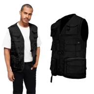Odzież taktyczna i umundurowanie - kamizelka BRANDIT Hunting Black  XXL - miniaturka - grafika 1