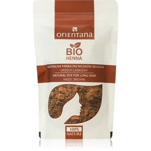 Orientana Bio henna do włosów orzech laskowy 100g - Farby do włosów i szampony koloryzujące - miniaturka - grafika 1