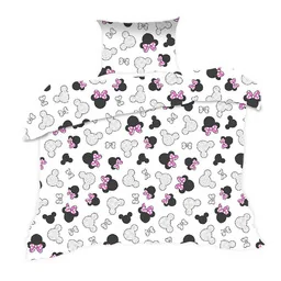 Extrapościel Pościel bawełniana 140x200 130K myszka biała czarna różowe kokardki Kids 24 - Pościel dla dzieci Extrapościel Pościel bawełniana 140x200 130K myszka biała czarna różowe kokardki Kids 24 - Pościel dla dzieci - miniaturka - grafika 1