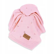 Koce i narzuty dla dzieci - Colorstories Kocyk merino całoroczny Meri Różowy - miniaturka - grafika 1