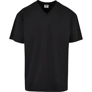 Urban Classics Męski t-shirt z dekoltem w serek, z dekoltem w serek, dla mężczyzn, dostępny w wielu różnych kolorach, rozmiary S-5XL, czarny, 3XL - Koszulki męskie - miniaturka - grafika 1