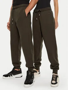 AMI PARIS Spodnie dresowe UTR240.JE0091 Brązowy Regular Fit - Spodnie sportowe męskie - miniaturka - grafika 1