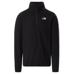 Bluza The North Face Men's Glacier Quarter-Zip Fleece 0A5IHPJK31 - czarna - Bluzy sportowe męskie - miniaturka - grafika 1