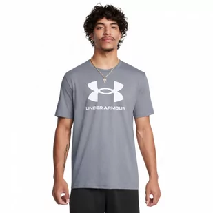 Męski t-shirt z nadrukiem Under Armour UA Sportstyle Logo Update Ss - szary - UNDER ARMOUR - Koszulki sportowe męskie - miniaturka - grafika 1