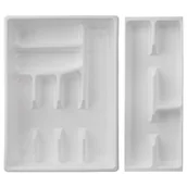 Suszarki do naczyń - Blim blim podwójnie skrzynka na sztućce, wielobarwny, 40 x 43 x 7 cm PT001-PS0002-A55 - miniaturka - grafika 1