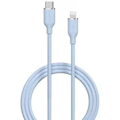 Kable USB - Kabel USB Typ-C - Lightning DEVIA Jelly 27W 1.2 m Niebieski - miniaturka - grafika 1