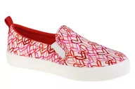 Trampki damskie - Skechers Poppy Drippin Love 155503-WRPK damskie trampki białe - miniaturka - grafika 1
