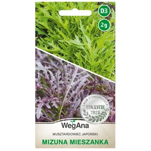 Mizuna Musztardowiec Japoński mieszanka nasiona 2g - WegAna - Nasiona i cebule - miniaturka - grafika 1